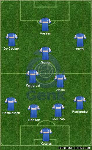 K Racing Club Genk Formation 2012