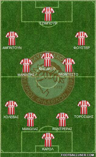 Olympiakos SF Piraeus Formation 2012