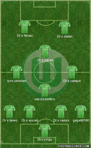 VfL Wolfsburg Formation 2012