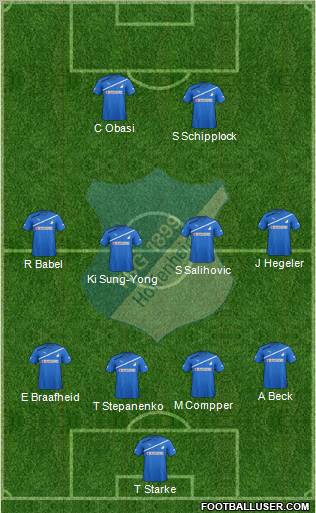 TSG 1899 Hoffenheim Formation 2012