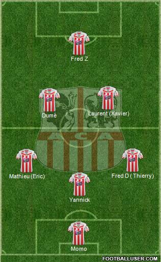 Athletic Club Ajaccien Football Formation 2012