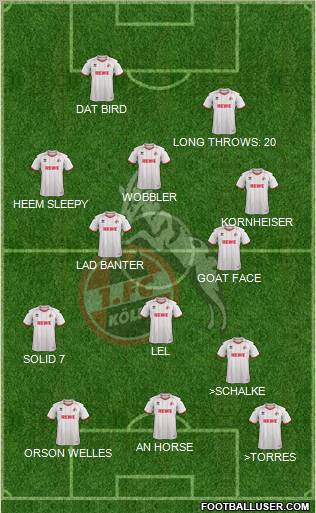 1.FC Köln Formation 2012