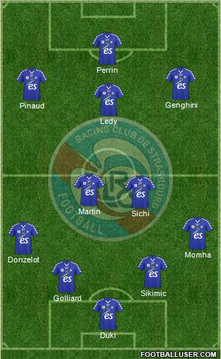 Racing Club de Strasbourg-Football Formation 2012