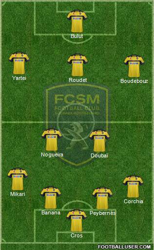 FC Sochaux-Montbéliard Formation 2012