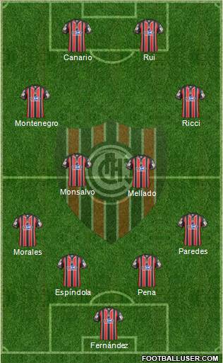 Chacarita Juniors Formation 2012