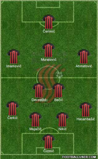 FK Sloboda Tuzla Formation 2012