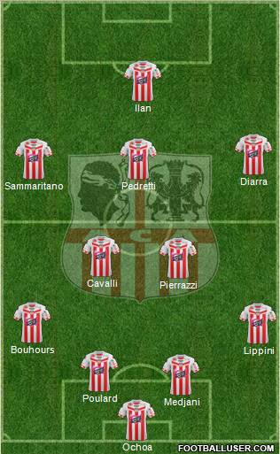 Athletic Club Ajaccien Football Formation 2012