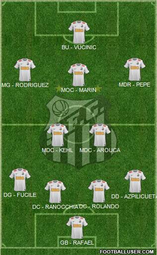 Santos FC Formation 2012