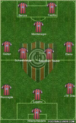 Chacarita Juniors Formation 2012