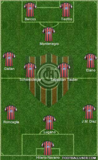 Chacarita Juniors Formation 2012