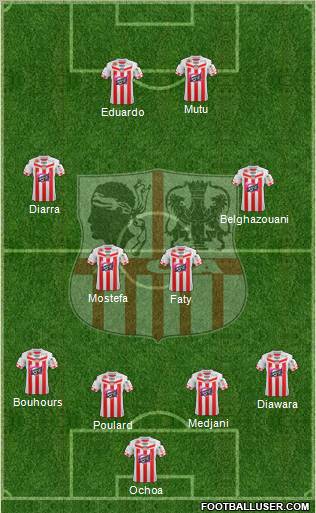 Athletic Club Ajaccien Football Formation 2012