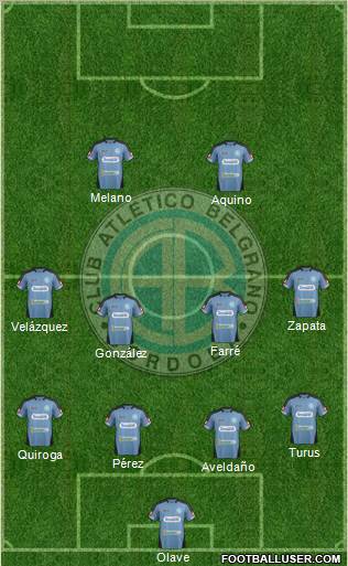 Belgrano de Córdoba Formation 2012