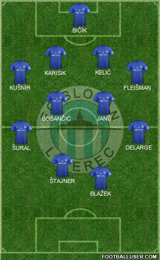 Slovan Liberec Formation 2012