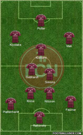 1.FC Nürnberg Formation 2012