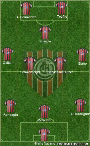 Chacarita Juniors Formation 2012