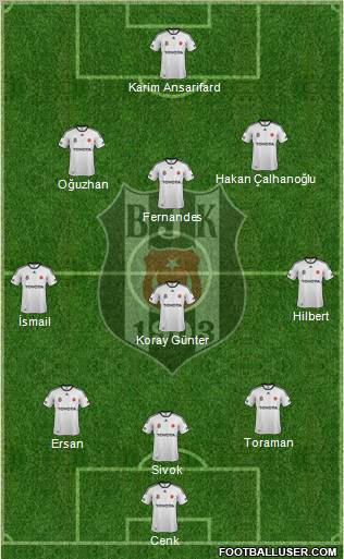 Besiktas JK Formation 2012