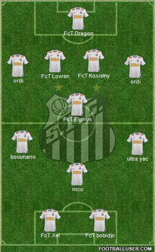 Santos FC Formation 2012