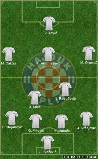 HNK Hajduk Formation 2012