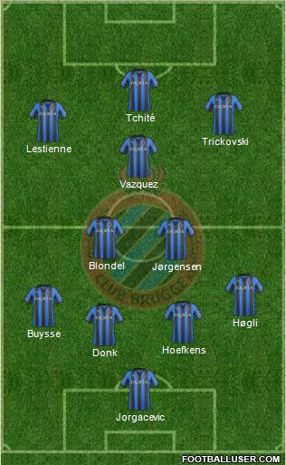 Club Brugge KV Formation 2012