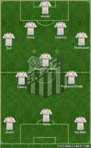 Santos FC Formation 2012