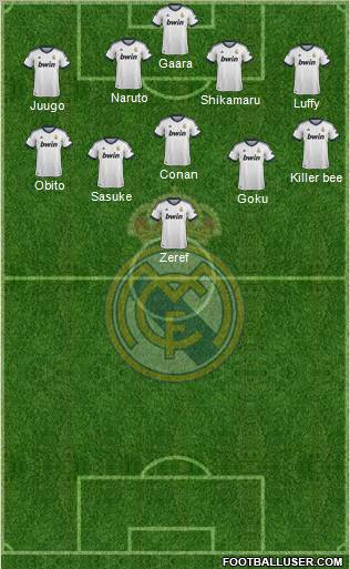 Real Madrid C.F. Formation 2012