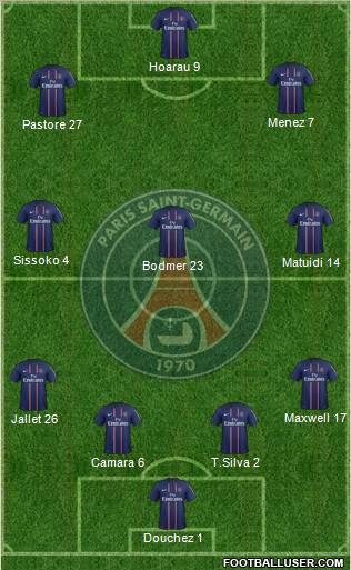 Paris Saint-Germain Formation 2012