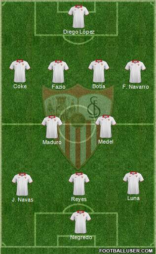 Sevilla F.C., S.A.D. Formation 2012