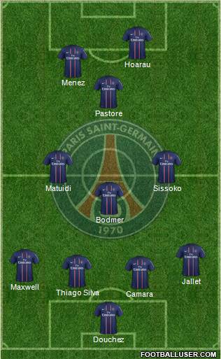 Paris Saint-Germain Formation 2012