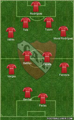 Independiente Formation 2012