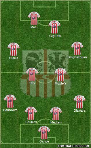 Athletic Club Ajaccien Football Formation 2012