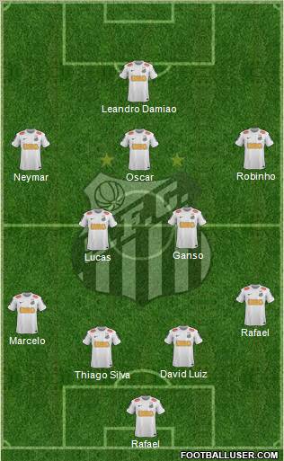 Santos FC Formation 2012