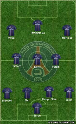 Paris Saint-Germain Formation 2012