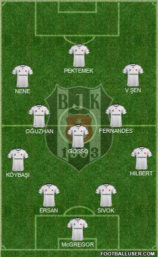 Besiktas JK Formation 2012