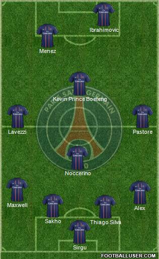 Paris Saint-Germain Formation 2012