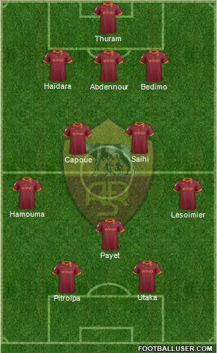 AS Roma Formation 2012