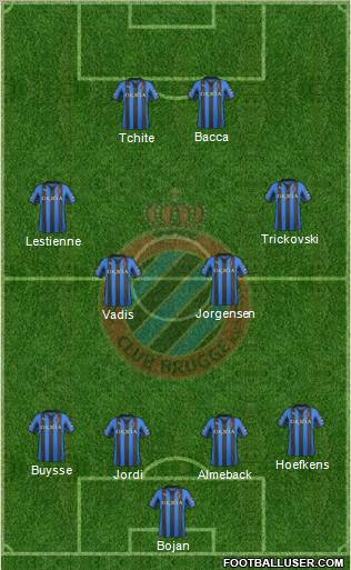 Club Brugge KV Formation 2012