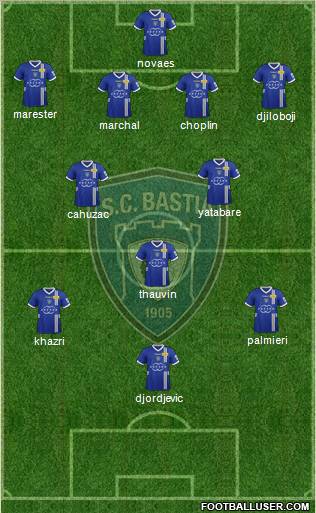 Sporting Club Bastia Formation 2012