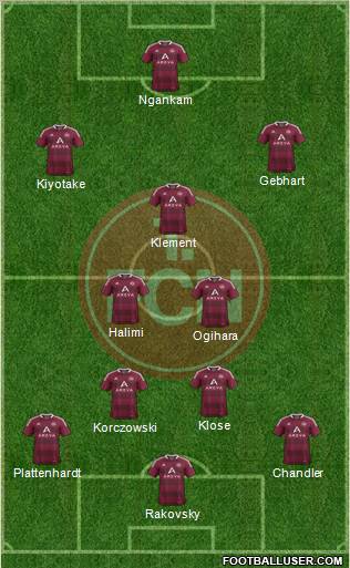 1.FC Nürnberg Formation 2012