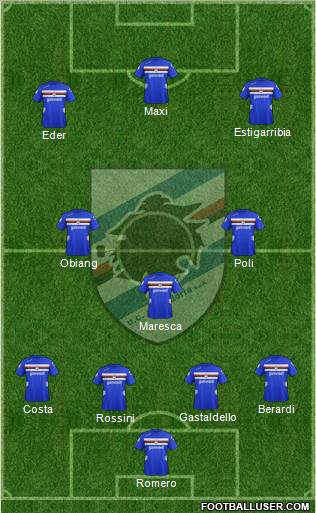 Sampdoria Formation 2012