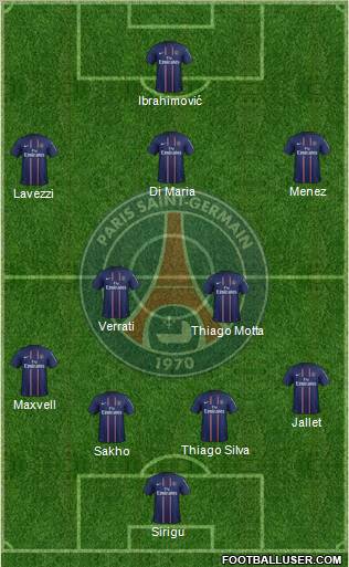 Paris Saint-Germain Formation 2012