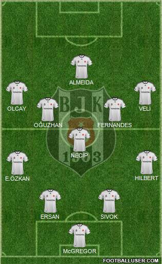 Besiktas JK Formation 2012