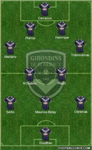 FC Girondins de Bordeaux Formation 2012