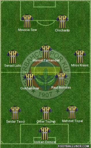 Fenerbahçe SK Formation 2012