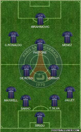 Paris Saint-Germain Formation 2012