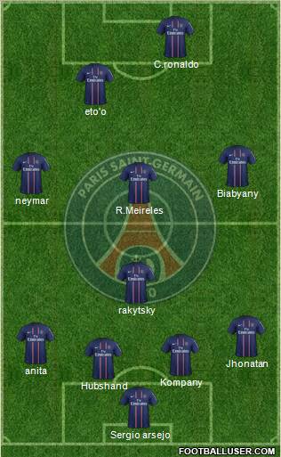 Paris Saint-Germain Formation 2012