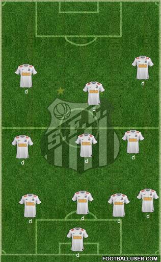 Santos FC Formation 2012