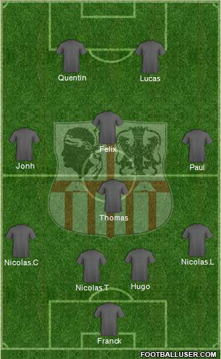 Athletic Club Ajaccien Football Formation 2012