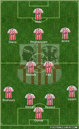 Athletic Club Ajaccien Football Formation 2012