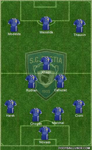 Sporting Club Bastia Formation 2012