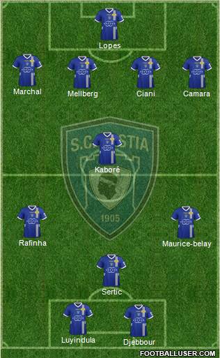 Sporting Club Bastia Formation 2012